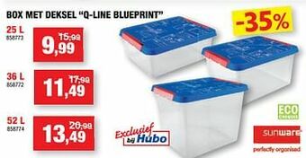 Hubo Box met deksel q-line blueprint aanbieding