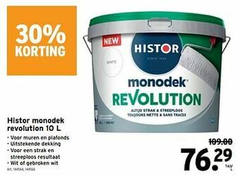 GAMMA Histor monodek revolution aanbieding