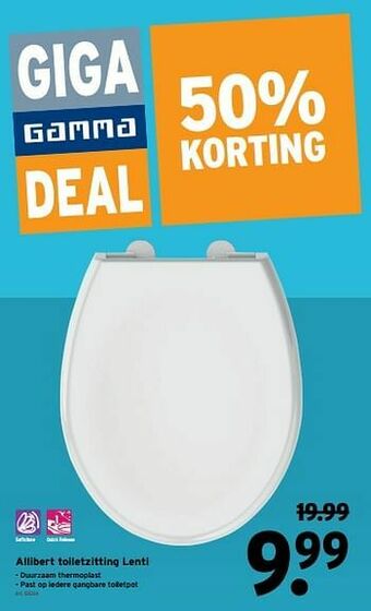 GAMMA Allibert toiletzitting lenti aanbieding