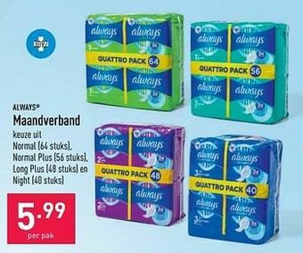 ALDI Maandverband aanbieding