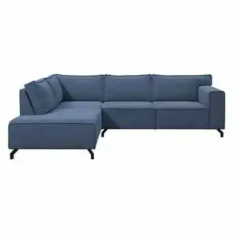 Leen Bakker Hoeksalon Jack - hoek links - blauw - Leen Bakker aanbieding