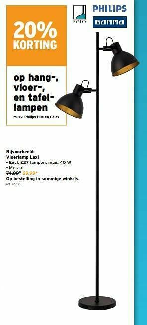 GAMMA Vloerlamp lexi aanbieding
