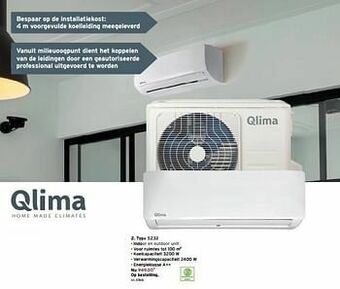 GAMMA Qlima split units type 5232 aanbieding