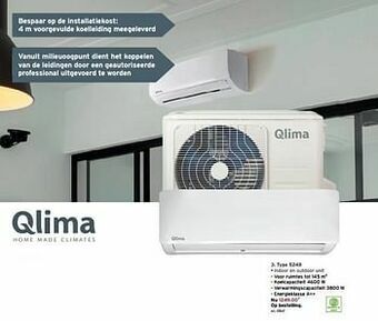 GAMMA Qlima split units type 5248 aanbieding