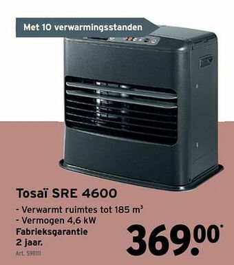 GAMMA Tosaï sre 4600 aanbieding