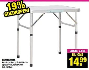 Big Bazar Campingtafel aanbieding