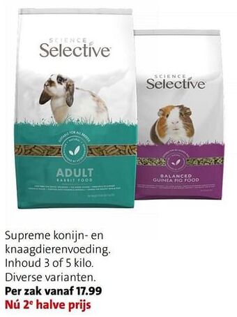 Intratuin Supreme konijn- en knaagdierenvoeding aanbieding