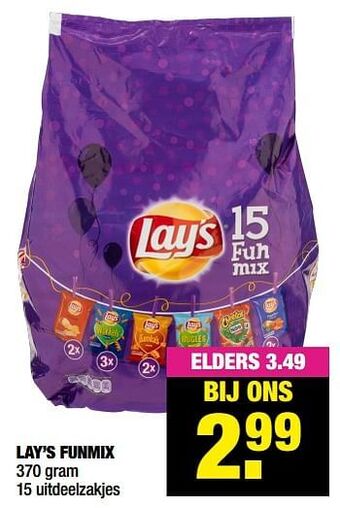 Big Bazar Lay`s funmix aanbieding