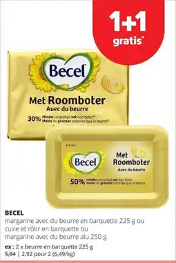 Spar Becel margarine avec du beurre aanbieding
