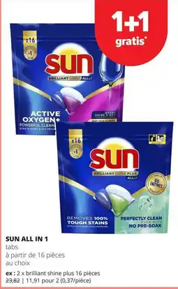 Spar Sun all in 1 tabs aanbieding