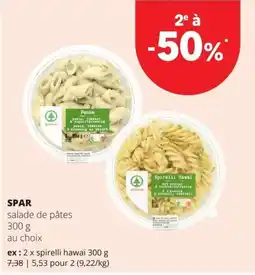 Spar salade de pâtes aanbieding