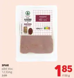 Spar pâté bloc aanbieding