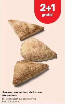 Spar chausson aux cerises, abricots ou aux pommes aanbieding