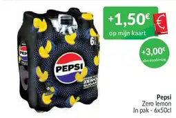 Intermarché Pepsi zero lemon aanbieding