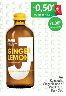 Intermarché Jarr kombucha ginger lemon aanbieding