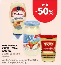 Spar Hellmann's, Calvé, Effi ou Amora aanbieding