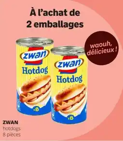 Spar Zwan hotdogs aanbieding