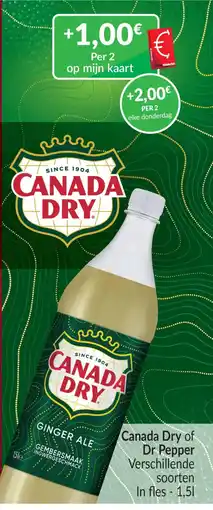 Intermarché Canada dry ginger ale aanbieding