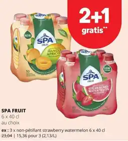 Spar spa fruit aanbieding