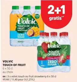 Spar Volvic touch of fruit aanbieding