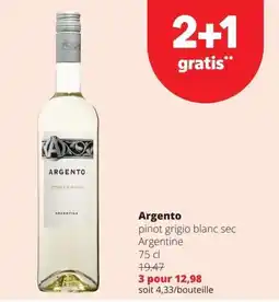Spar Argento pinot grigio blanc sec aanbieding