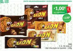 Intermarché Lion ball chocolade en karamel aanbieding