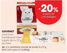Spar Gourmet nourriture humide pour chats aanbieding
