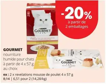 Spar Gourmet nourriture humide pour chats aanbieding