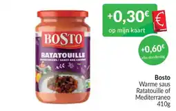 Intermarché Bosto warme saus ratatouille of mediterraneo aanbieding