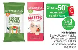 Intermarché Kiddylicious straws veggie aanbieding