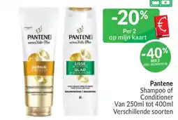 Intermarché Pantene shampoo of conditioner aanbieding