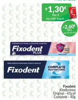 Intermarché Fixodent kleefcrème original aanbieding
