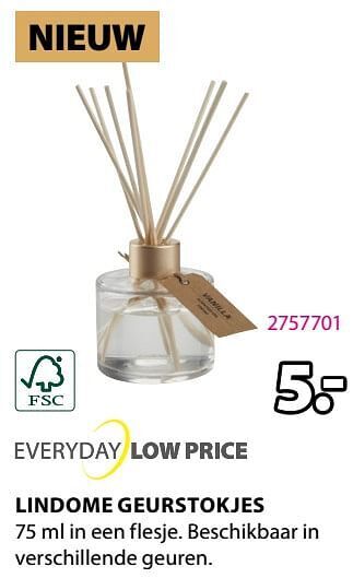 Jysk Lindome geurstokjes aanbieding