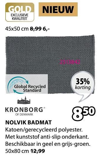 Jysk Nolvik badmat aanbieding