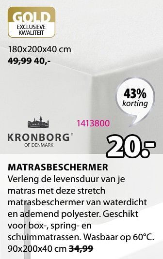 Jysk Matrasbeschermer aanbieding