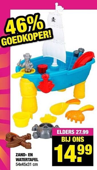 Big Bazar Zand- en watertafel aanbieding