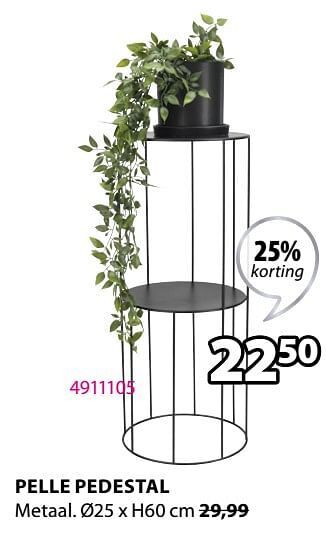 Jysk Pelle pedestal aanbieding