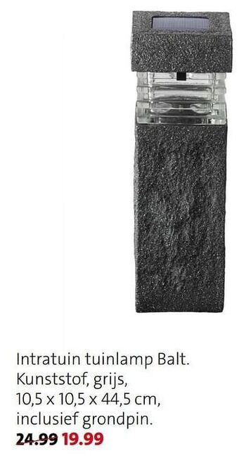 Intratuin Intratuin tuinlamp balt aanbieding