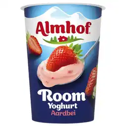 Albert Heijn Almhof Roomyoghurt aardbei aanbieding