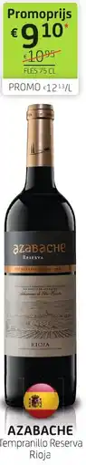 BelBev Azabache Tempranillo Reserva Rioja aanbieding