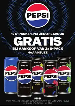 BelBev Pepsi zero flavour aanbieding