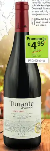 BelBev Tunante de azabache tempranillo rioja aanbieding