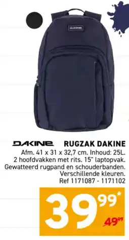 Trafic Rugzak dakine aanbieding