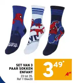 Trafic set van 3 paar sokken enfant aanbieding