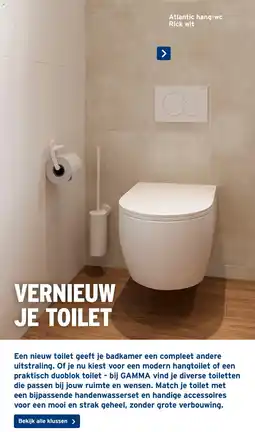 GAMMA Atlantic hang-wc Rick wit aanbieding