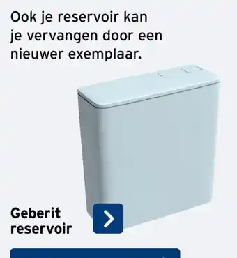 Geberit reservoir