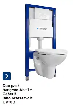 GAMMA Duo pack hang-wc Abell + Geberit inbouwreservoir UP100 aanbieding