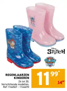 Trafic Regenlaarzen kinderen aanbieding