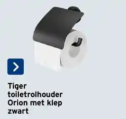 GAMMA Tiger toiletrolhouder orion met klep aanbieding