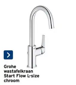 GAMMA Grohe wastafelkraan start flow l-size aanbieding